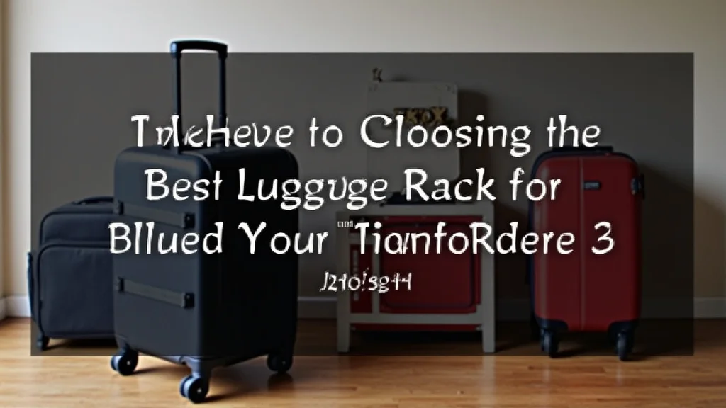 A Guide to Choosing the Best Luggage Rack for Your Needs