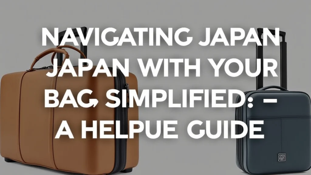 Navigating Japan with Your Bags Simplified: A Helpful Guide Navigating Japan with Your Bags Simplified: A Helpful Guide